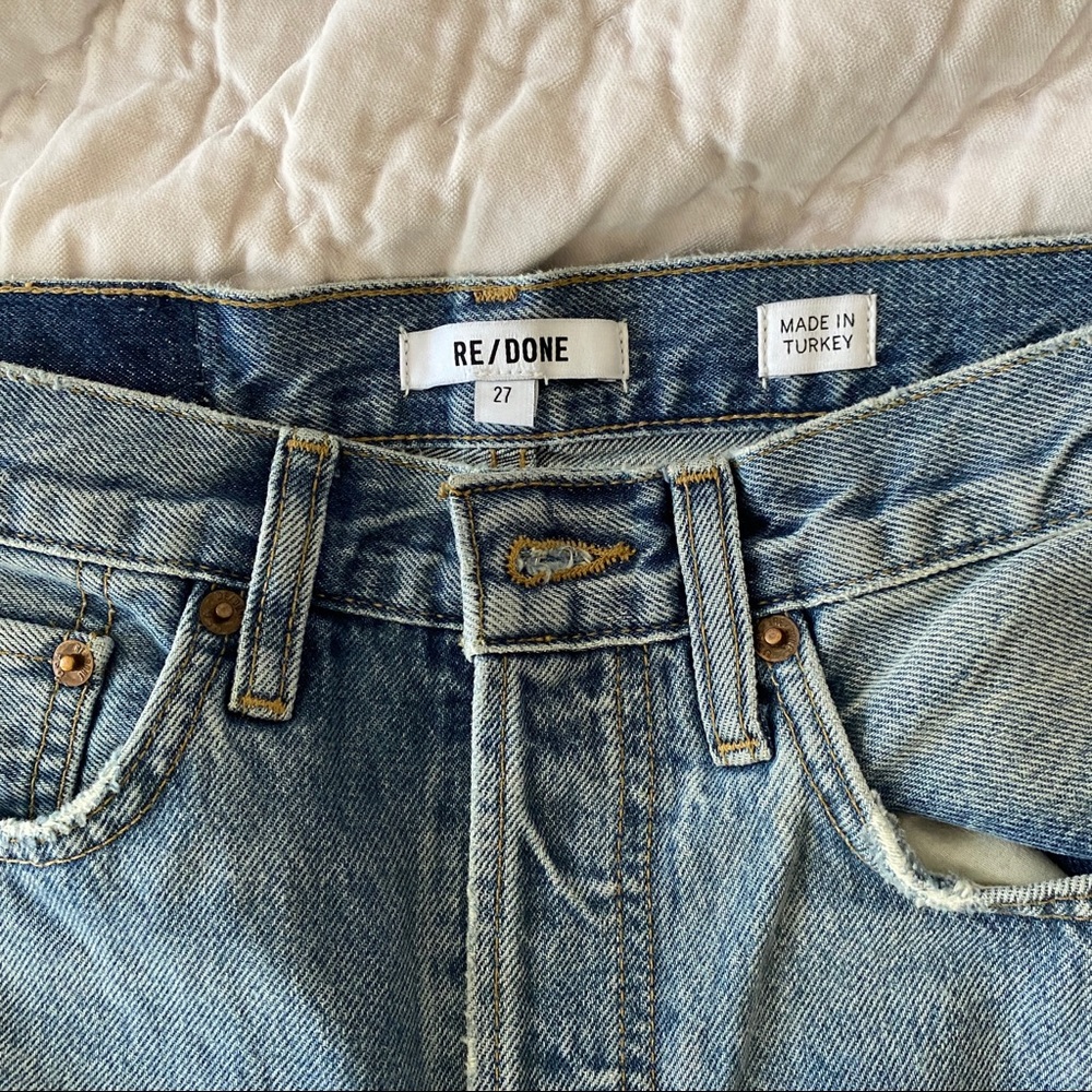 BNWT RE/DONE 70s stove pipe jeans size 27